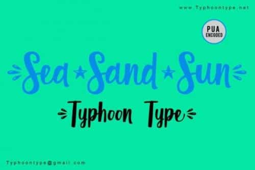 Sea Sand Sun Font 2
