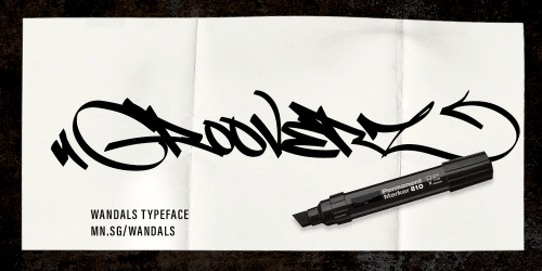 Slim Wandals Font 2