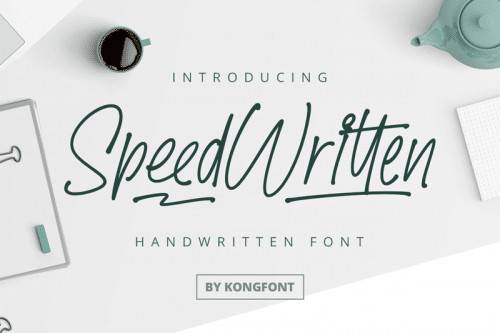 Speed Written Font