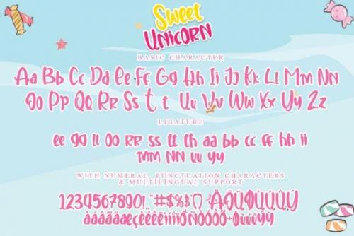 Sweet Unicorn Font 6