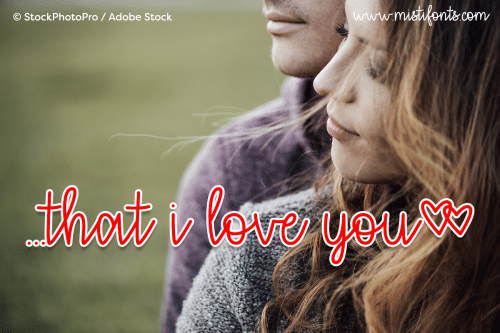 That I Love You Font 1