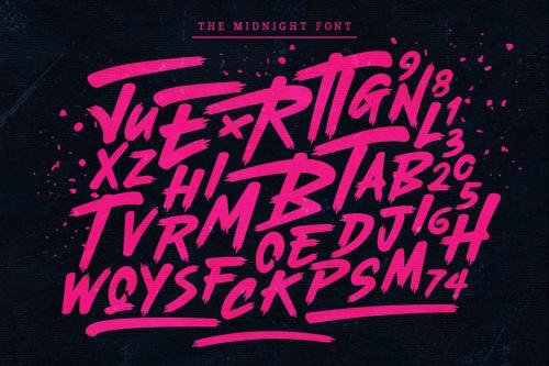 The Midnight (Slant) Font 5