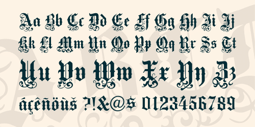 Victorian Text Font 3