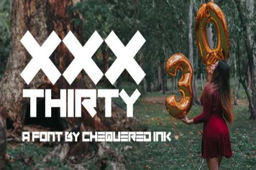 XXX-Thirty-Font-0