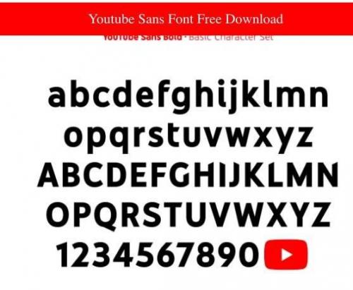 Youtube Sans Font 3