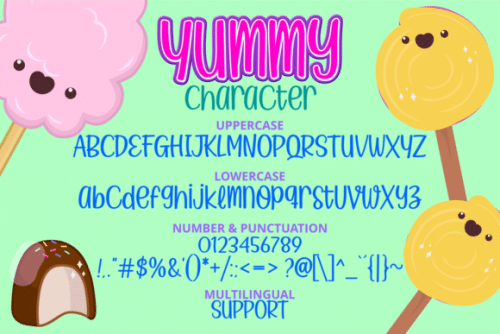 Yummy Ice Cream Font 2