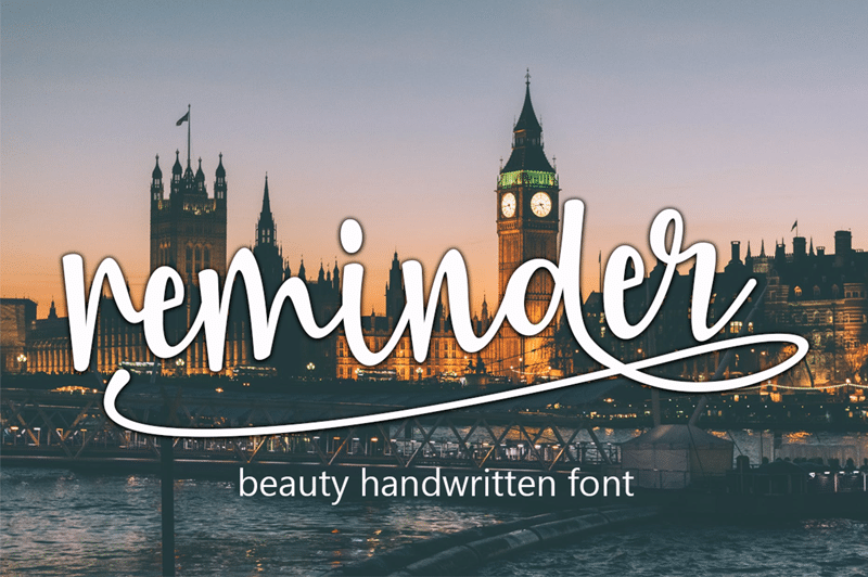 Reminder-Font