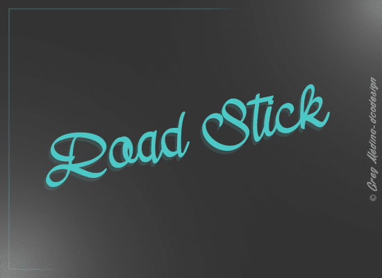 Road-Stick-Font
