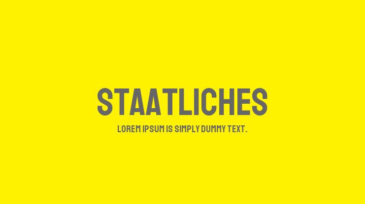 Staatliches-Font