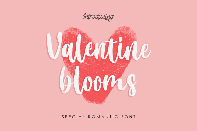 Valentine-Blooms-Font