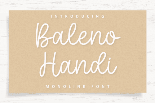 Baleno-Handi-Font