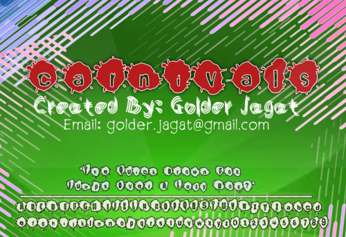 Carnivals-Font