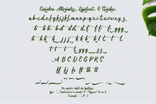 Comebro-Unconnected-Font-7