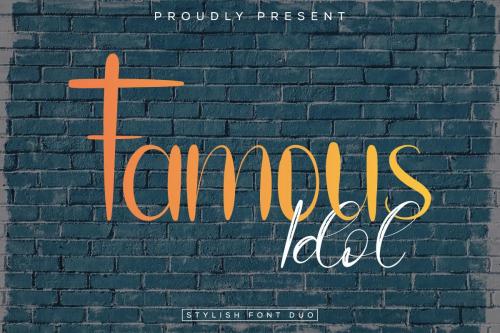Famous-Idol-Display-Font