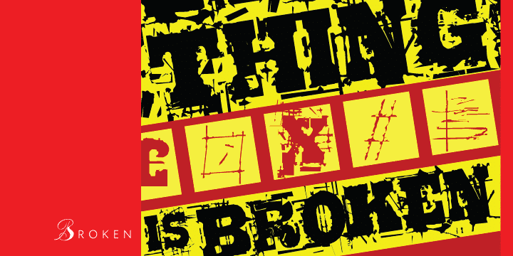 Broken-Font