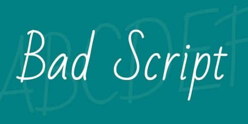 Bad-Script-Font-1