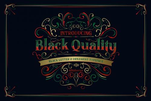 Black-Quality-Font-14