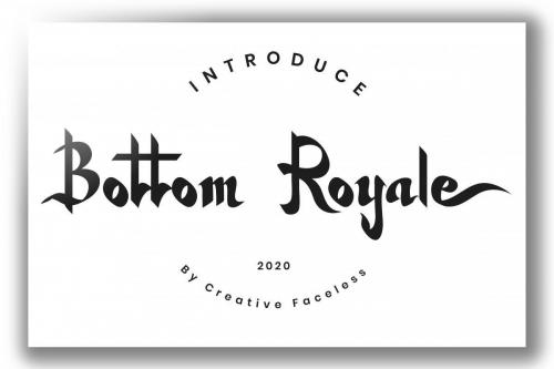 Bottom-Royale-Script-Tattoo-Font-1