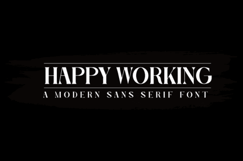 Happy-Working-Font
