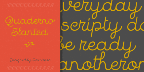 Quaderno-Slanted-Font-1