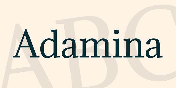 Adamina Font