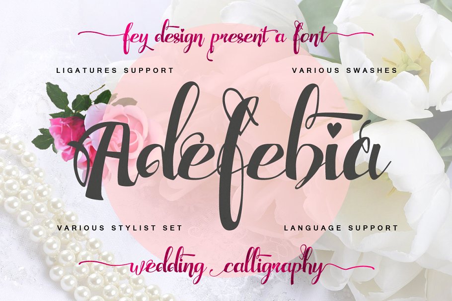 Adefebia Wedding Script Font