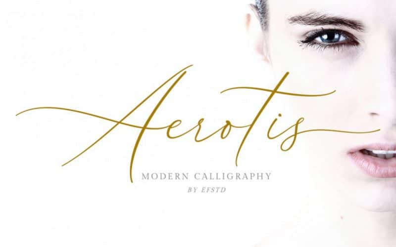 Aerotis Modern Calligraphy Font