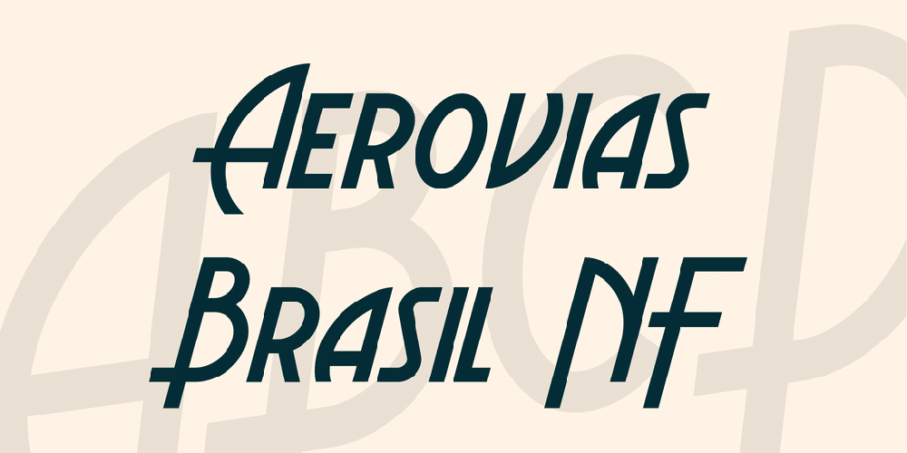 Aerovias Brasil Nf Font