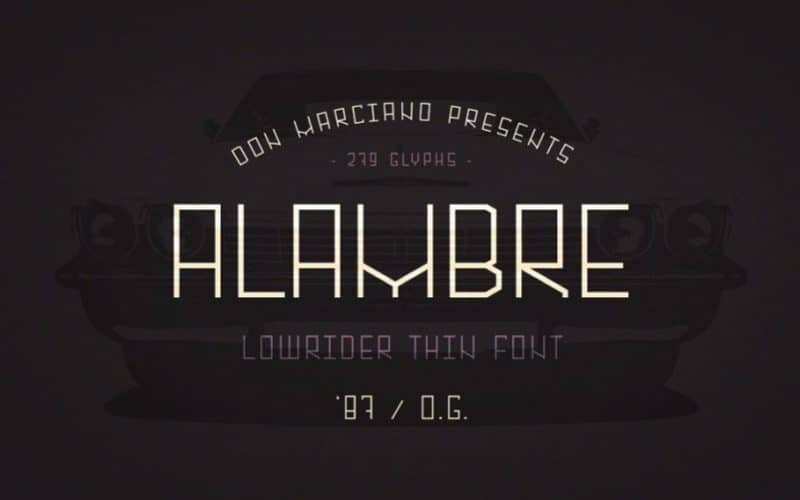 Alambre Display Font