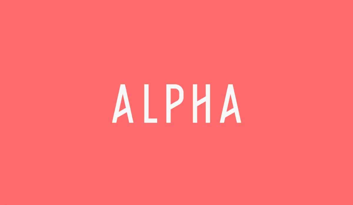 Alpha Font Family