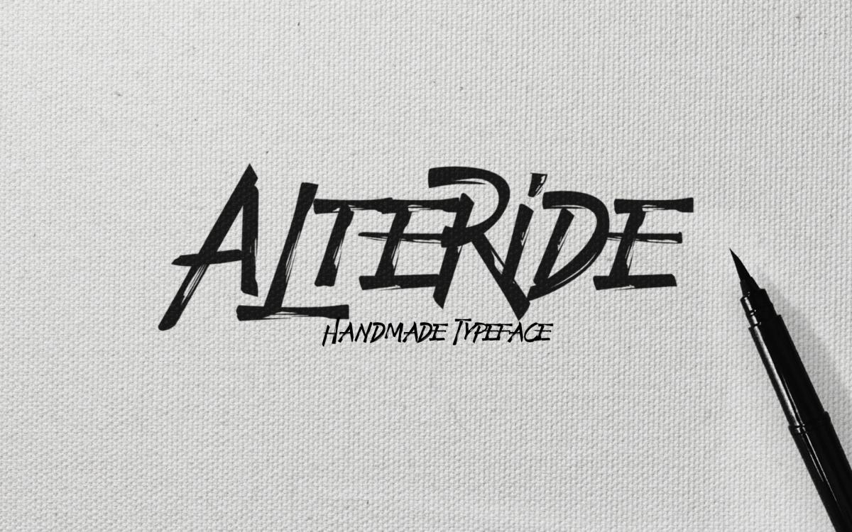Alteride Brush Font