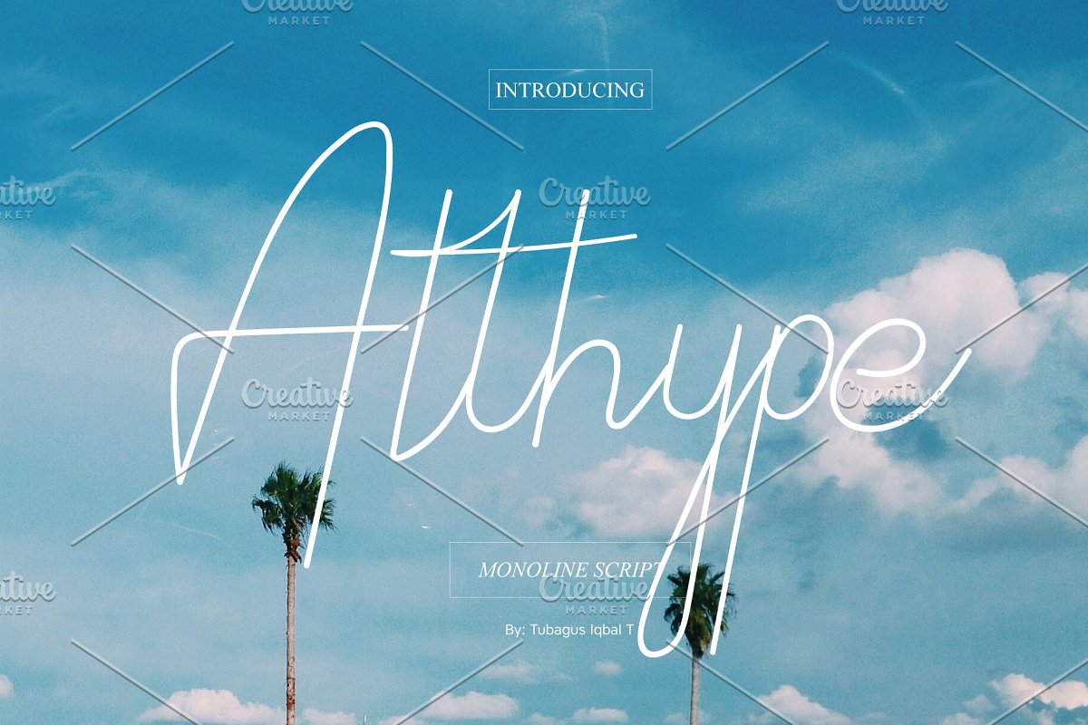 Althype Monoline Script Font