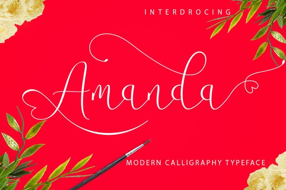 Amanda Script Font