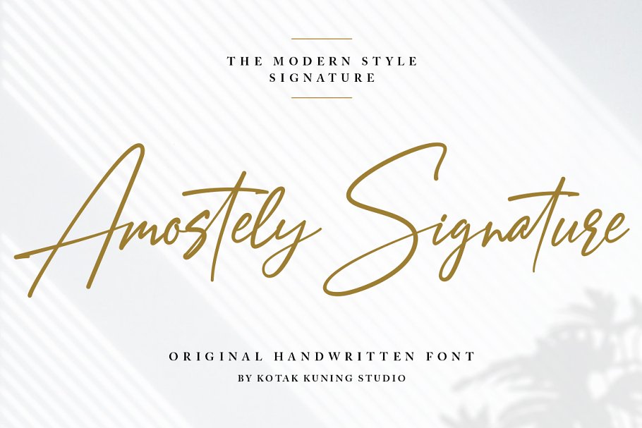 Amostely Signature Font
