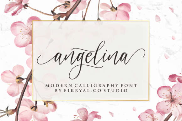 Angelina Calligraphy Font