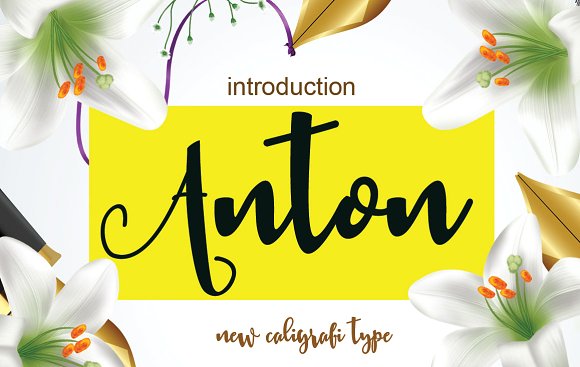 Anton Modern Script Font