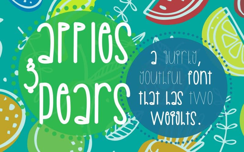 Apples Pears Regular Font