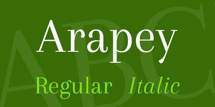 Arapey Font