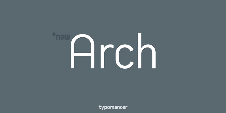 Arch Font Family