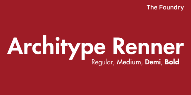 Architype Renner Font Family