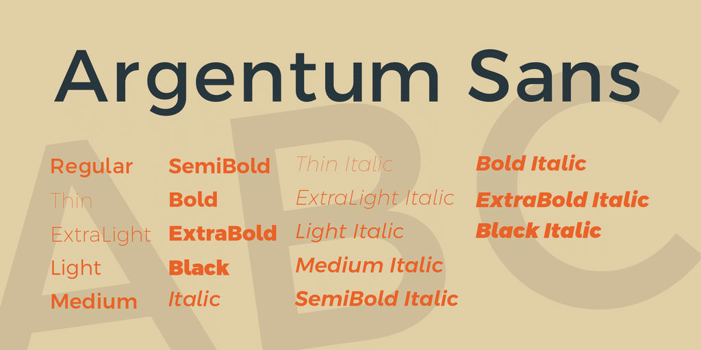 Argentum Sans Font
