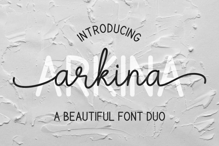Arkina handwriting Font