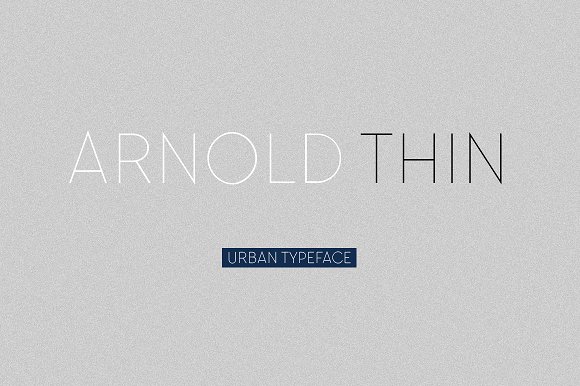 Arnold Thin Font