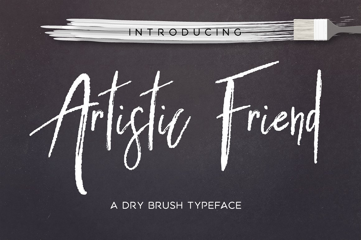Artistic Friend Rough Font