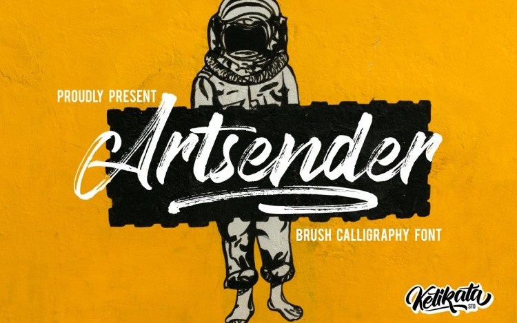 Artsender Brush Calligraphy Font