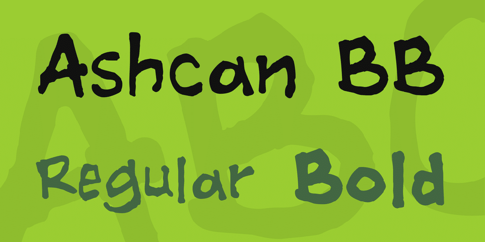 Ashcan Font
