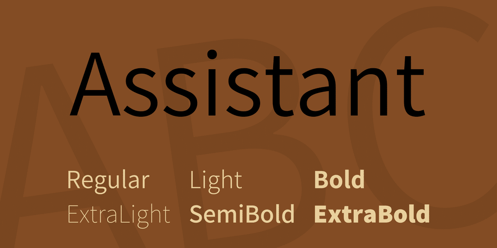 Assistant Font Family