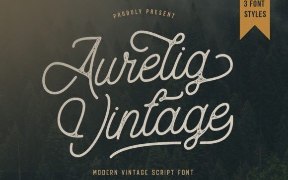 Aurelig Vintage Script Font