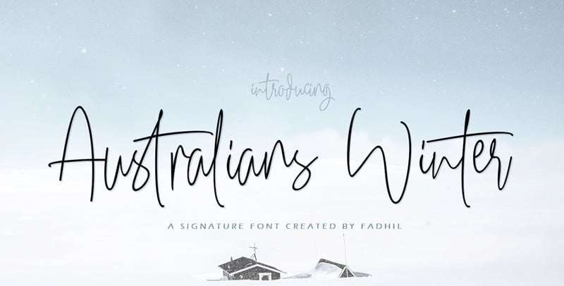 Australians Winter Handwritten Font