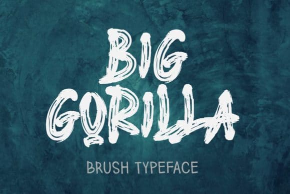 BIG GORILLA BRUSH FONT